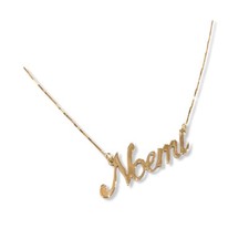 Halskette Mit Name Gelbgold