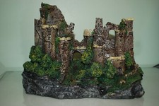 Atemberaubend Detailliert Aquarium Rustikal Burg Ruine 29 x 14 x 20 CM Fisch