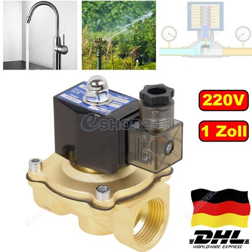 Magnetventil messing 220v - 1",