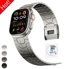 Für Apple Watch Series 3 4 5 6 7 8 9 SE 49/45/44/42mm Magnet Edelstahl Armband