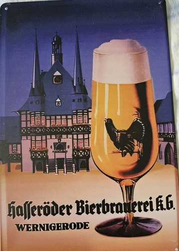 Blechschild hasseröder - blechschild,