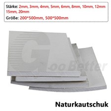 Weiß Naturkautschuk Platte