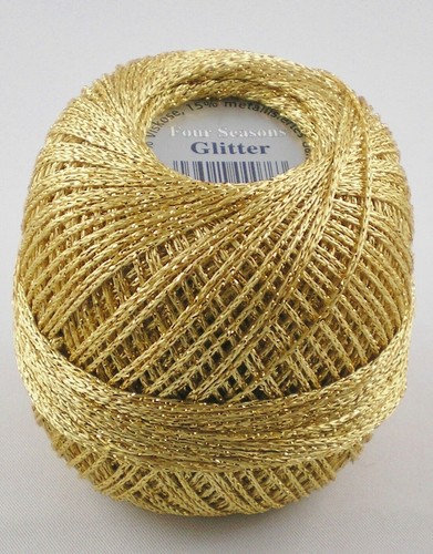 25g gründl glitter - 25g, häkelgarn