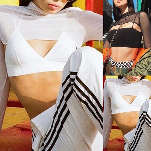 Long sleeve mesh tshirts - long,
