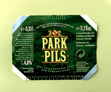 Bieretikett  , Brauerei ZUM PARK , Zweibrücken / Rheinland-Pfalz  #1787#