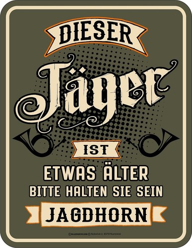 Blechschild aluminium 17x22cm - aluminium,
