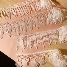 1 Yard Fransen Quaste Weiß