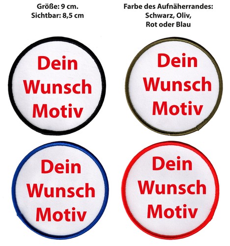 Dein wunschaufnäher rund - wunschaufnäher, 9