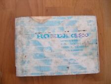 Fahrerhandbuch Bedienungsanleitung owner´s manual Honda CB 500 Four K0 K1 K2