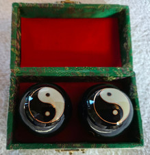 Yin Yang Qi Gong Qigong Kugel Set China Klangkugeln Emaille ⌀ 46 mm
