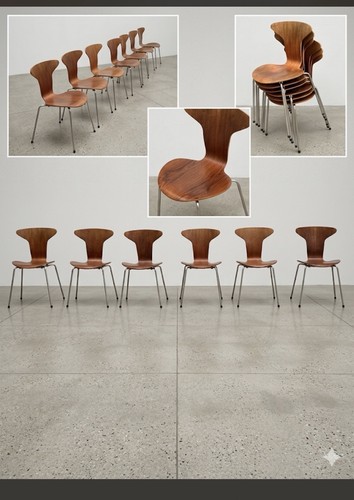 Arne jacobsen teak stühle - teak,