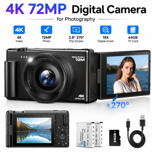 Digitalkamera autofokus - digitalkamera, 4k