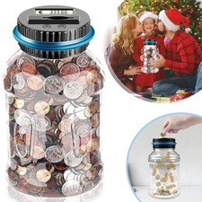 Digitale Spardose mit Zähler 1.8L Elektronisch Sparschwein LCD Anzeige Münzzähle