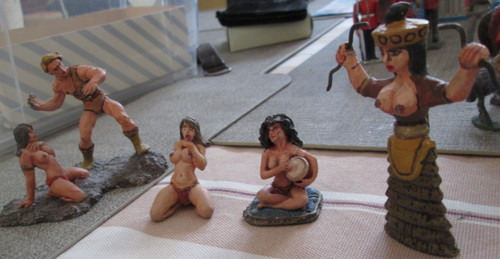 4er konvolut zinnfiguren erot - konvolut,