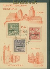 Lokalausgaben Eilenburg Mi # IV/VI A b mit SSt. auf Spendenkarte gezähnt (59328)