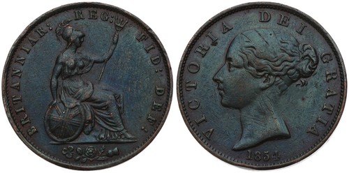 Großbritannien half penny - half,