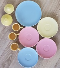 Vintage 50er Melitta Minden 10 Teiliges Konvolut Teller Tassen Deckel ❤❤❤