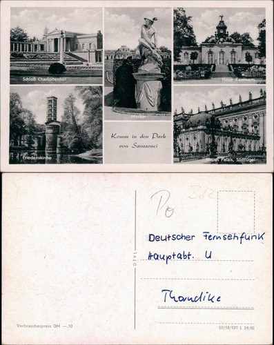 Ansichtskarte potsdam bild - potsdam,