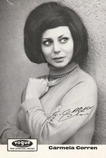 original signiertes Autogramm von Carmela Corren