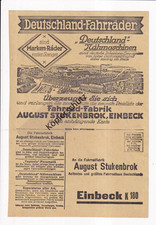 Werbekarte Fahrräder