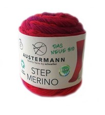 100g Step 4 Merino Austermann, 100% Schurwolle - ALLE Farben