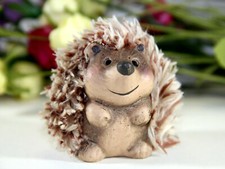 Deko Igel aus Ton mit Fell