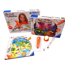 TipToi Starter Set mit Stift - Weltatlas - Spiel + Musikschule - gebraucht