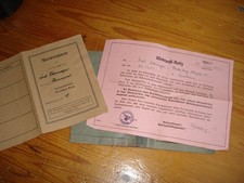 Antike Ausweise - Konvolut von