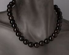 Edelstein-Collier 925er Silber rhodiniert Rauchquarz P300