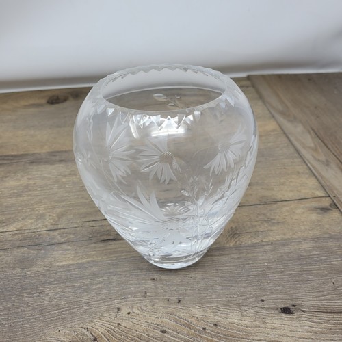 Kristallklare vase mit - vase,