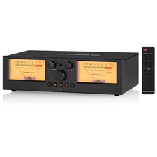 2-Way Verstärker/Lautsprecher-Audio-Umschaltbox Amp/Speaker Selector w/VU Meter