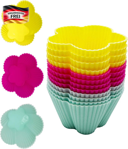 Silikon muffinformen set - silikon,