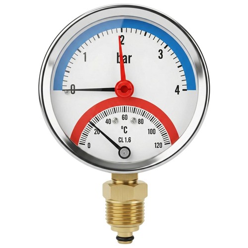Thermomanometer 4bar 120 c - thermomanometer, 0-120°c