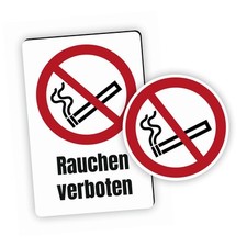 Verbotszeichen Rauchen verboten Verbotsschild (P002) Piktogram | DIN 7010