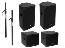 DJ Set Subwoofer Lautsprecher Musikanlage 1500 Watt