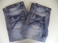 2x blue Jeans-Bermuda Gr. W33 + W32 Patchwork - einwandfreier Zustand