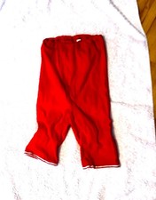 Roter Helanca Schlüpfer mit Bein in Gr. 40