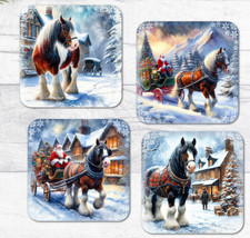 Weihnachten Untersetzer Snowy