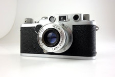 Leitz Leica IIf RF camera red dial Elmar 5cm f3,5 #652555 jo072*