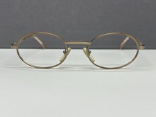 Alain Mikli Brille Herren Damen Messing gold rund oval Vintage 1990