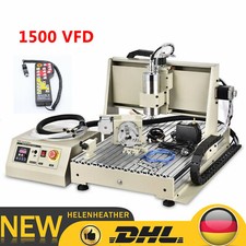 4 Achse USB CNC 6040 Graviermaschine Fräsmaschine Router VFD Metall Engraver +RC