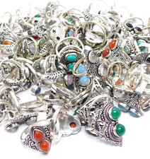 Gemischtes Edelstein Ring Set