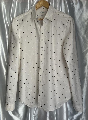 Men kenzo shirt ivory cotton - shirt,