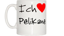 Ich Liebe Pelikane Tasse