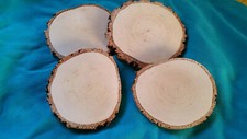 4 Holzscheiben Baumscheiben