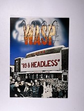 WASP Programm 89 Und Headless Offiziell European Tour Blackie Lawless 1989