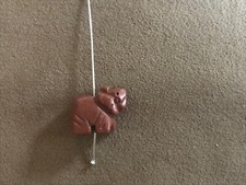 1 x Goldfluss Halbedelstein  Perle Elefant, gebohrt, Schmuckstein, klein