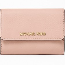 Michael Kors Damen Geldbörse Powder Blush Rose Poudre Jet Set Travel "Neu"