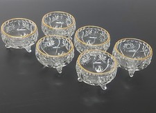 6er Snackschalen Goldrand