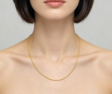 24 '' Solid 18K Gelbgold 3mm